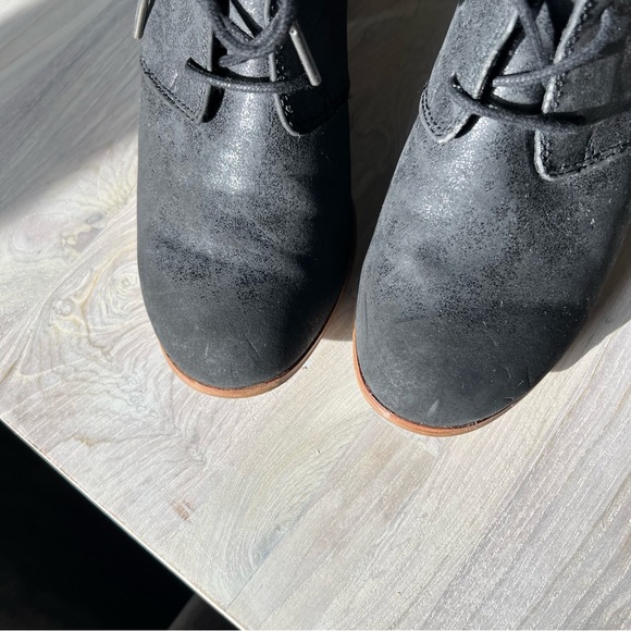 Toms Lunata Black Metallic lace up boots size 8 1/2 - Picture 12 of 12